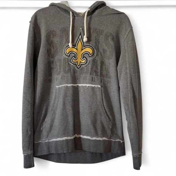 NFL Tops - NFL New Orleans Saints Women’s Small Hoodie Sweatshirt Distressed Football